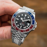 Luxury Design V3 Version GMT Watches Men's Luxury Sapphire Automatic Mechanical Stainless Steel Waterproof Watch