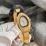 Selection of Snake Watches: Honeycomb Bullet Texture Dial Single-Coil Snake Bangle