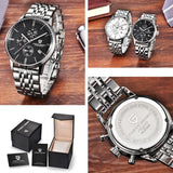Popular Top Luxury Brand Men Quartz Japanese VK67 Movement Stainless Steel Waterproof Chronograph Watches for Men