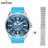 Solar Powered Luxury Quartz 316L Stainless Steel Case Waterproof 300M Dive Watch