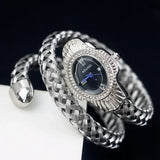 New Quartz Watch - Women Unique Snake Shape Wire Braidedn Bracelet Watches