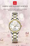 New Elegant High Quality CZ Dimonds Stainless Steel Luminous Waterproof Dress Quartz Classic Ladies Watch - The Jewellery Supermarket