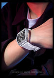 PLAYBOY Top Brand High Quality Multifunction Original Fashion Waterproof Silicone Strap Quartz Watch for Men