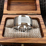 Polished Brushed Flat 10MM 12MM Classic Tungsten Men Women Wedding Ring Comfort Fit