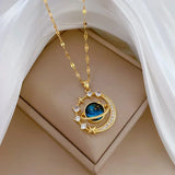 New Arrival Delicate and Beautiful Starry Pendant Necklace With Micro-Inlaid AAA Zirconium Crsytals - Luxury Pendant