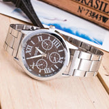 New Silver and Gold Colour Famous Brand Casual Quartz Stainless Steel Dress Watches for Ladies - Ideal Present - The Jewellery Supermarket