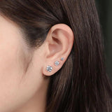 Classic Sparkling 18KGP 1ct Moissannite Diamonds Stud Earring for Women/Men, Fine Jewellery - The Jewellery Supermarket