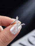 Stunning VVS1 D Colour Moissanite Diamond Twisted Ring High Quality Fine Jewellery