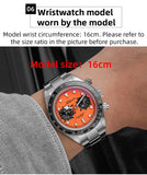 New Luxury Men Waterproof 100m Ceramic Bezel Luminous Steel Quartz Diver Watch