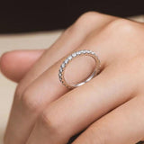 Stunning  VVS1 D Colour 100% Moissanite Diamond Eternity 925 Sterling Silver Wedding Engagement Rings for Women
