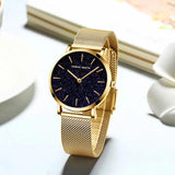 Luxury High Quality Elegant Fashionable Quartz Ladies Watch,  Japanese Movement Stainless Steel Gold Colour Watches