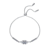 Star Flower 1CT Round Cut D Colour VVS1 Real High Quality Moissanite Diamonds Charming Bracelet - Fine Jewellery - The Jewellery Supermarket