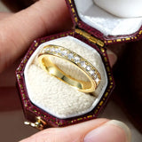 Brilliant 2.0MM D Colour VVS1 Moissanite Diamond Half Eternity Ring Fine Jewellery