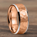 Plane Hammer With Beveled Edge Treatment New 6/8mm Tungsten Carbide Rings
