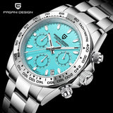 Popular Top Luxury Brand Stainless Steel Bezel Sapphire Glass Chronograph VK63 Quartz Wristwatches for Men - The Jewellery Supermarket