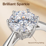 Fine D Colour VVS1 Moissanite 1ct 925 Sterling Silver Solitaire High Quality Ring
