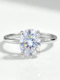 Terrific VVS1 D Colour 5 Carat Brilliant Oval Moissanite Diamond Engagement Ring