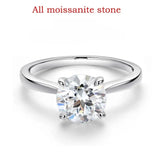 Super 18KWGP 2ct VVS1 D Colour Moissanite Diamond Engagement Solitaire Silver Ring