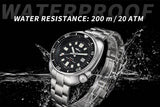 200M Waterproof 2115 Movement Ceramic Bezel Sapphire Crystal Luminous Diver Watch