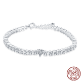 Hot Sale 925 Sterling Silver Love Pave Zircon Charm Bracelets - Original Beads Charms Jewellery For Women - The Jewellery Supermarket