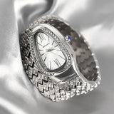 Fabulous Hot Sale Luxury Stainless Steel Creative Watch Strap Quartz Wristwatch Fashion Snake Watch for Women