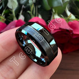 Classic Ring Grooved Brushed Polished Beveled Men Women Wedding Tungsten Rings