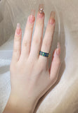 18KGP Gold Creative Handmade Bohemian Pattern Colourful Enamel Ring
