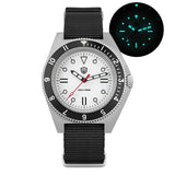 Sweep Seconds Quartz Movement Sapphire Stainless Steel Waterproof Luminous Wristwatch