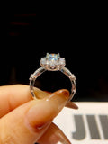 Brilliant 1 Carat VVS1 D Colour Moissanite Diamond Flower Ring for Women