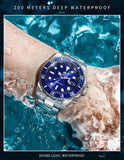 Luxury Brand 316L Stainless Steel Super Luminous Ceramic Bezel 200m Waterproof Classic Diving  Quartz Watch for Men