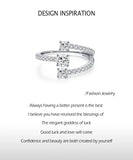 Three-Stone Spiral AAAA Lab Created DiamondS 925 Sterling Silver Geometric Ring