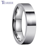 Pipe Cut Polish Finish 6/8/10/12MM Men Women Classic Tungsten Wedding Rings