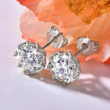 Superb 0.1-2CT Round Cut D Colour VVS1 Moissanite Diamonds Unisex Stud Earrings