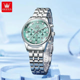 Luxury Fashion Brand Waterproof Luminous Multifunctional Chronograph Quartz Ladies Watches With Box - Ideal Gifts