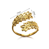 New In Stainless Steel 14K Gold Colour Rings For Women and Girls - Ideal Trendy Fashion Rings, Ideal Gifts - The Jewellery Supermarket