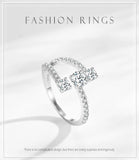 Three-Stone Spiral AAAA Lab Created DiamondS 925 Sterling Silver Geometric Ring