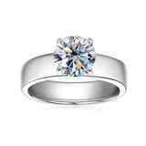 Brilliant D Colour VVS1 Moissanite Diamonds Ladies Rings Engagement Wedding S925 Sterling Silver Fine Jewellery