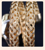 New Quartz Watch - Women Unique Snake Shape Wire Braidedn Bracelet Watches
