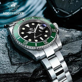 Luxury Brand 316L Stainless Steel Super Luminous Ceramic Bezel 200m Waterproof Classic Diving  Quartz Watch for Men