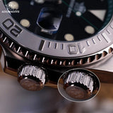 200m Water Resistance Ceramic Bezel Stylish Stainless Steel Quartz Men's Dive Watch