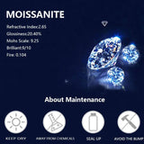 2/4 Carat Moissanite Diamonds 3-Row Ring, Fashionable Design, High-End Luxury Niche 925 Sterling Silver Jewellery