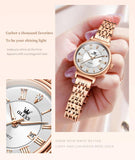 Luxury Classic Roman Scale Solid Stainless steel NEW Quartz Watches for Women Waterproof Date Women Wristwatches