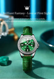 Original Luxury Brand Zircon Diamonds Dial Quartz Women Watches Fashion Business Bracelet Waterproof Wristwatch