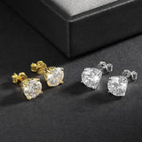 Stunning GRA Certified 2CT D Colour Moissanite Diamonds Stud Earrings For Women S925 Silver Earrings Fine Jewellery - The Jewellery Supermarket