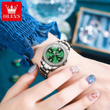 Original Luxury Brand Zircon Diamonds Dial Quartz Women Watches Fashion Business Bracelet Waterproof Wristwatch