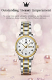 Original Luxury Gold Plated Watches for Ladies Waterproof Stainless Steel Quartz Wristwatches for Women