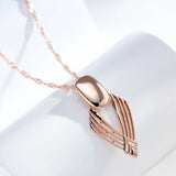 14K Gold Filled  New Fashion Glossy Unusual Geometry Hollow Pendant Necklace for Women