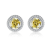 New 0.5-1ct Moissanite Diamonds Stud Earrings Lab Created Diamonds Real Silver Women's Fine Jewellery - The Jewellery Supermarket