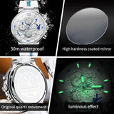 New Top Brand Trend Quartz Watch for Men Original Silicone Strap Waterproof Calendar Multifunction Men's Watches