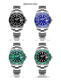 Classic Watch with Ceramic Bezel 200m Water Resistant Casual Quartz Watch